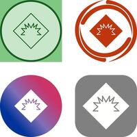 Danger of Welding Flash Icon Design vector
