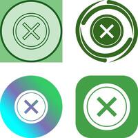 Do Not Cross Icon Design vector