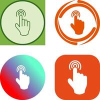 Danger of Hand Press Icon Design vector