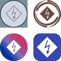 High Voltage Icon Design vector