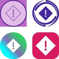 Warning Icon Design vector