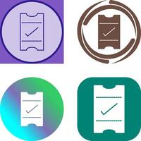 Passes Icon Design vector