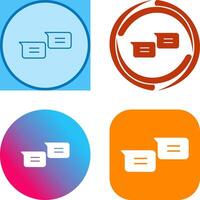 Unique Messages Icon Design vector
