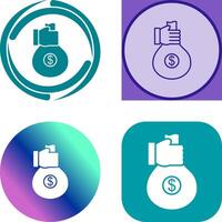 Unique Money Sharing Icon Design vector