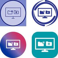 Unique Corrupted Data Icon Design vector