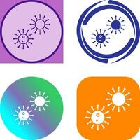 Unique Virus Icon Design vector