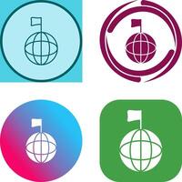 Unique Global Signals Icon Design vector