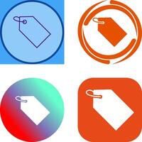 Unique Tag Icon Design vector