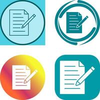 Unique Edit Document Icon Design vector