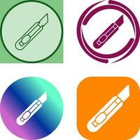 Stationery Knife Icon Design vector