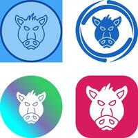 Pig Icon Design vector