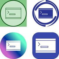 Unique Console Icon Design vector