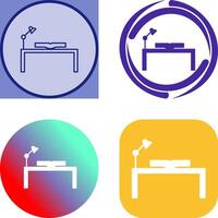 Unique Study Desk Icon Design vector