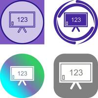 Unique Classroom Board Icon Design vector