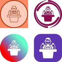 Unique Lecture Icon Design vector