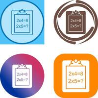 Unique Solving Question Icon Design vector