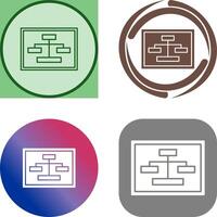 Unique Seo Structure Icon Design vector