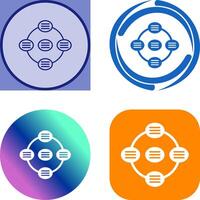 Unique Strategy Connsultation Icon Design vector