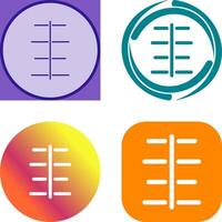 Unique Center Align Icon Design vector