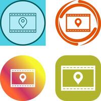 Unique Location Web Advertising Icon Design vector