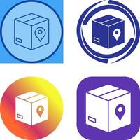 Unique Tracking Services Icon Design vector