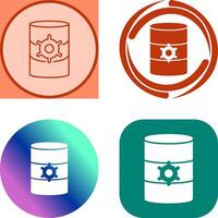 Unique Database Management Icon Design vector