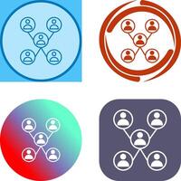 Unique Company Network Icon Design vector