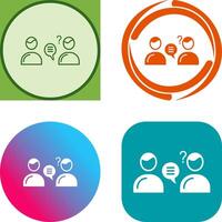 Unique Consulting Services Icon Design vector