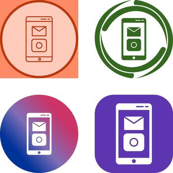 único móvil aplicaciones icono diseño vector