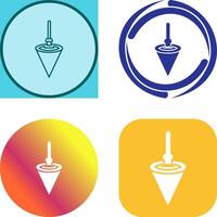 Plumb Bob Icon Design vector