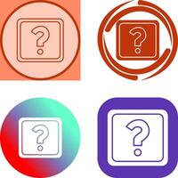 Unique Question Mark Icon Design vector