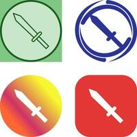 Unique Sword Icon Design vector