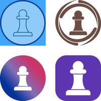 Unique Pawn Icon Design vector
