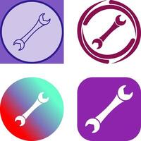 Spanner Icon Design vector