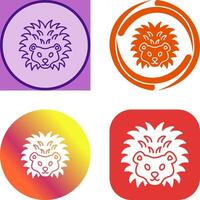 Hedgehog Icon Design vector