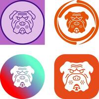 Bulldog Icon Design vector