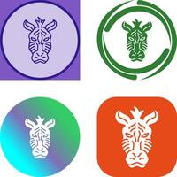 Zebra Icon Design vector