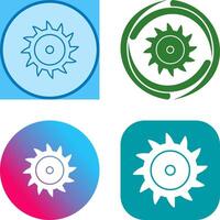 Saw Blade Icon Design vector