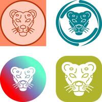 Cheetah Icon Design vector