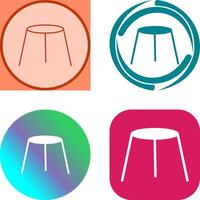 Unique Stool Icon Design vector