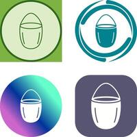 Unique Water Bucket Icon Design vector