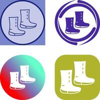 Unique Boots Icon Design vector