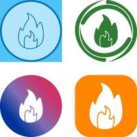 Unique Flame Icon Design vector