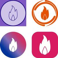 Unique Fire Icon Design vector