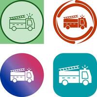 Unique Fire Truck Icon Design vector