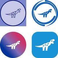 Dinosaur Icon Design vector