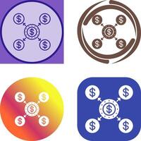 Distribution Icon Design vector