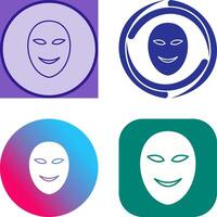 Ancient Face Mask Icon Design vector