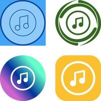 Music Player Icon Design vector