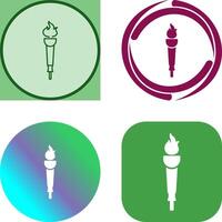 Museum Torch Icon Design vector